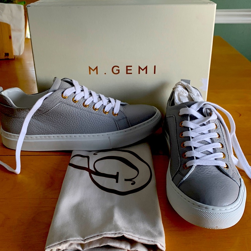NWT and dust bag. M.Gemi leather sneakers excellent condition. Size 38 1/2.